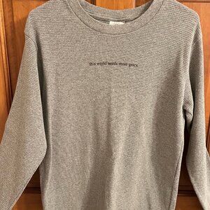Christian Apparel - Oversized sweater (This World Needs More Grace)